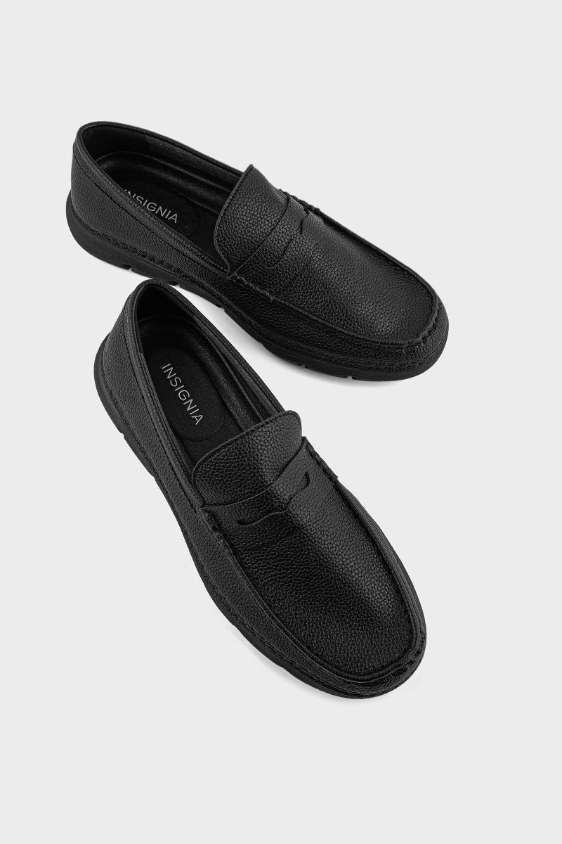 Men Casual Driving Mocs MC4027-Black