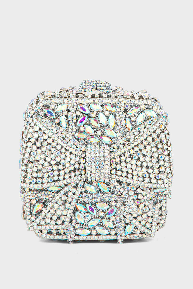 Silver Party Wear Clutch