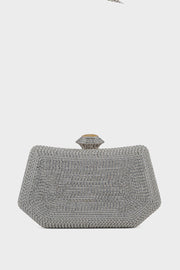 Party Wear Clutch BK4111-Silver