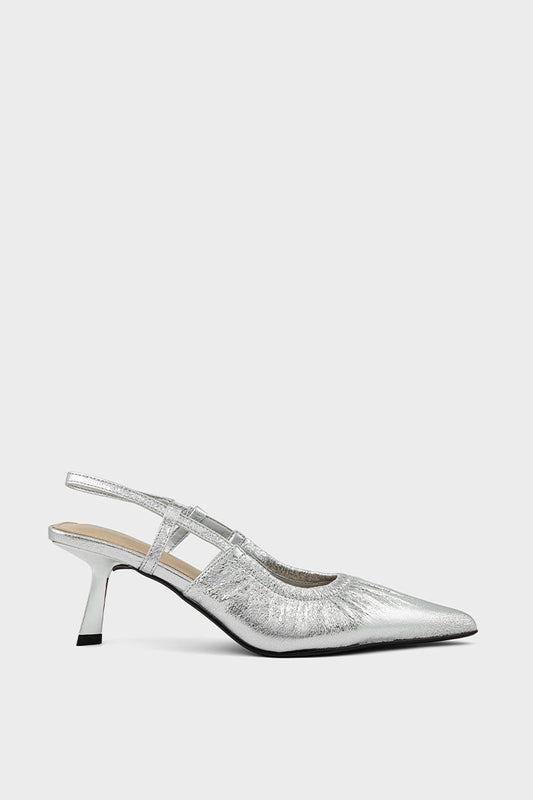 Pary Wear Sling Back IP4022-Silver