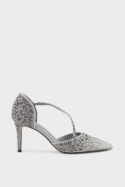 Party Wear Court Shoes IP5019-Silver