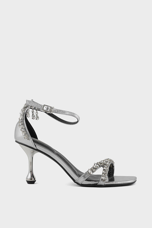 Party Wear Sandal IP2049-Silver
