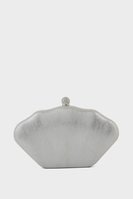 Party Wear Clutch BK4106-Silver