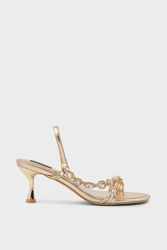 Party Wear Sandal IP2054-Gold