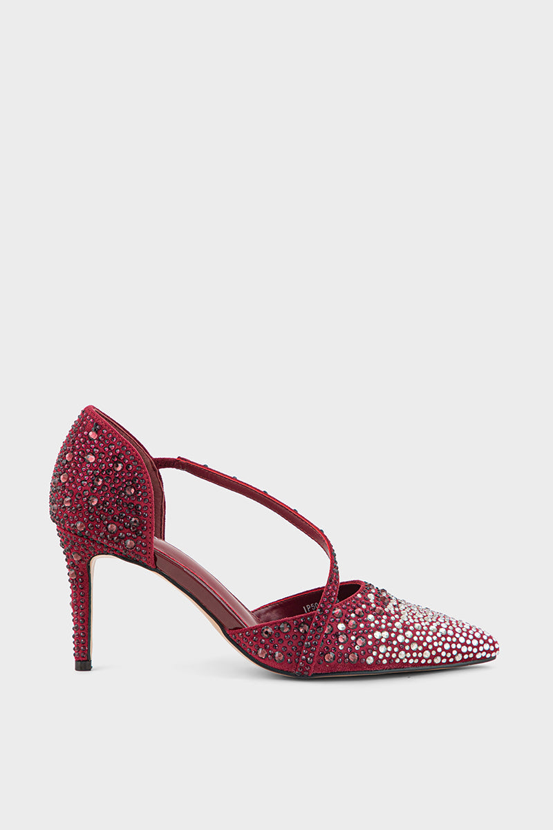Party Wear Court Shoes IP5019-Maroon