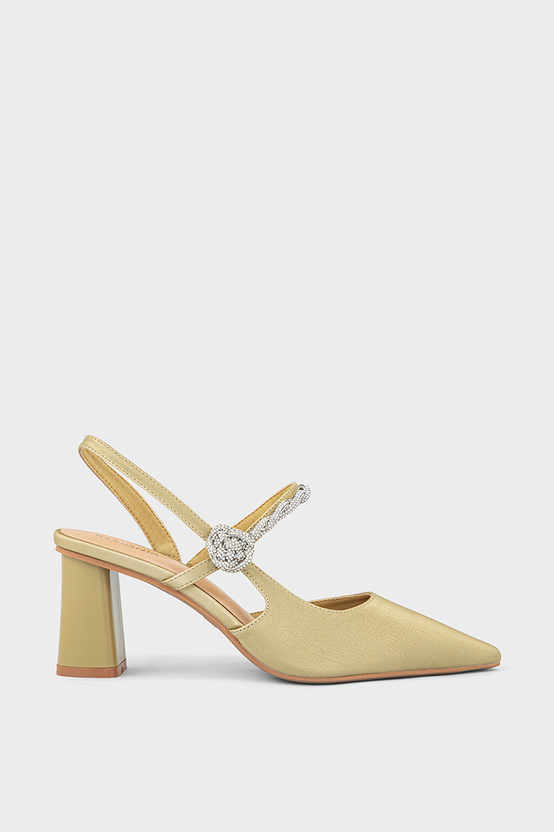 Party Wear Sling Back IP4025-Gold