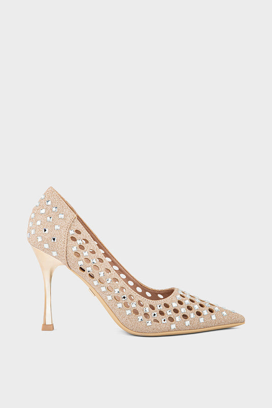 Party Wear-Court Shoes-IP5015-Champagne