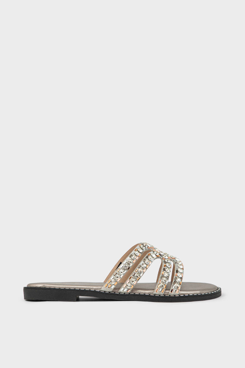 Party Wear Slip On IF0194-Pewter