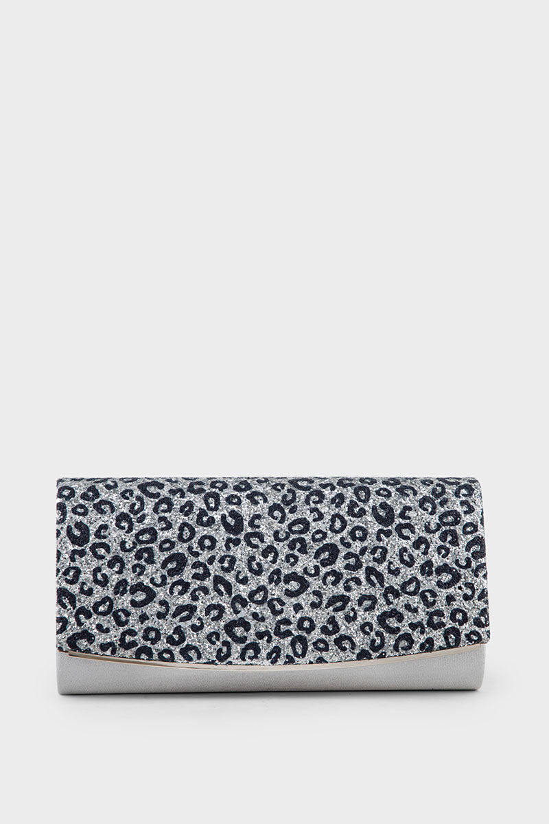 Party Wear Clutch BK4123-Silver