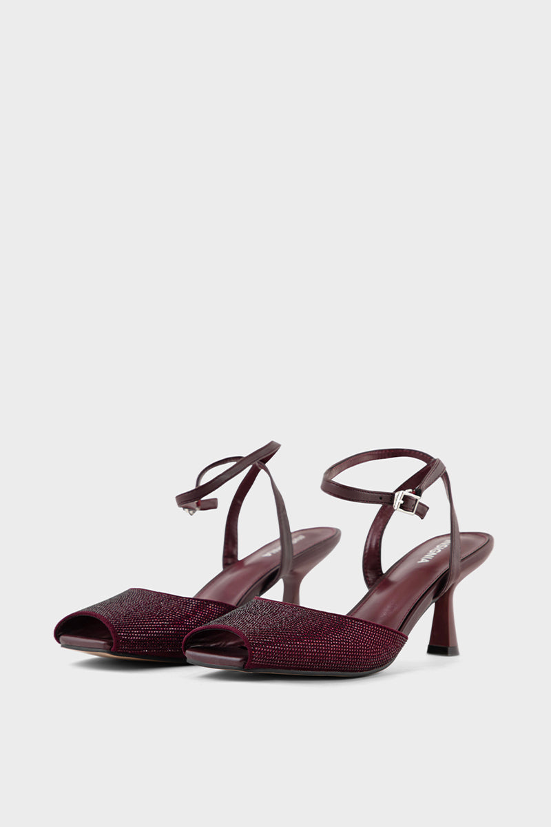 Party Wear Sandal IP2052-Maroon