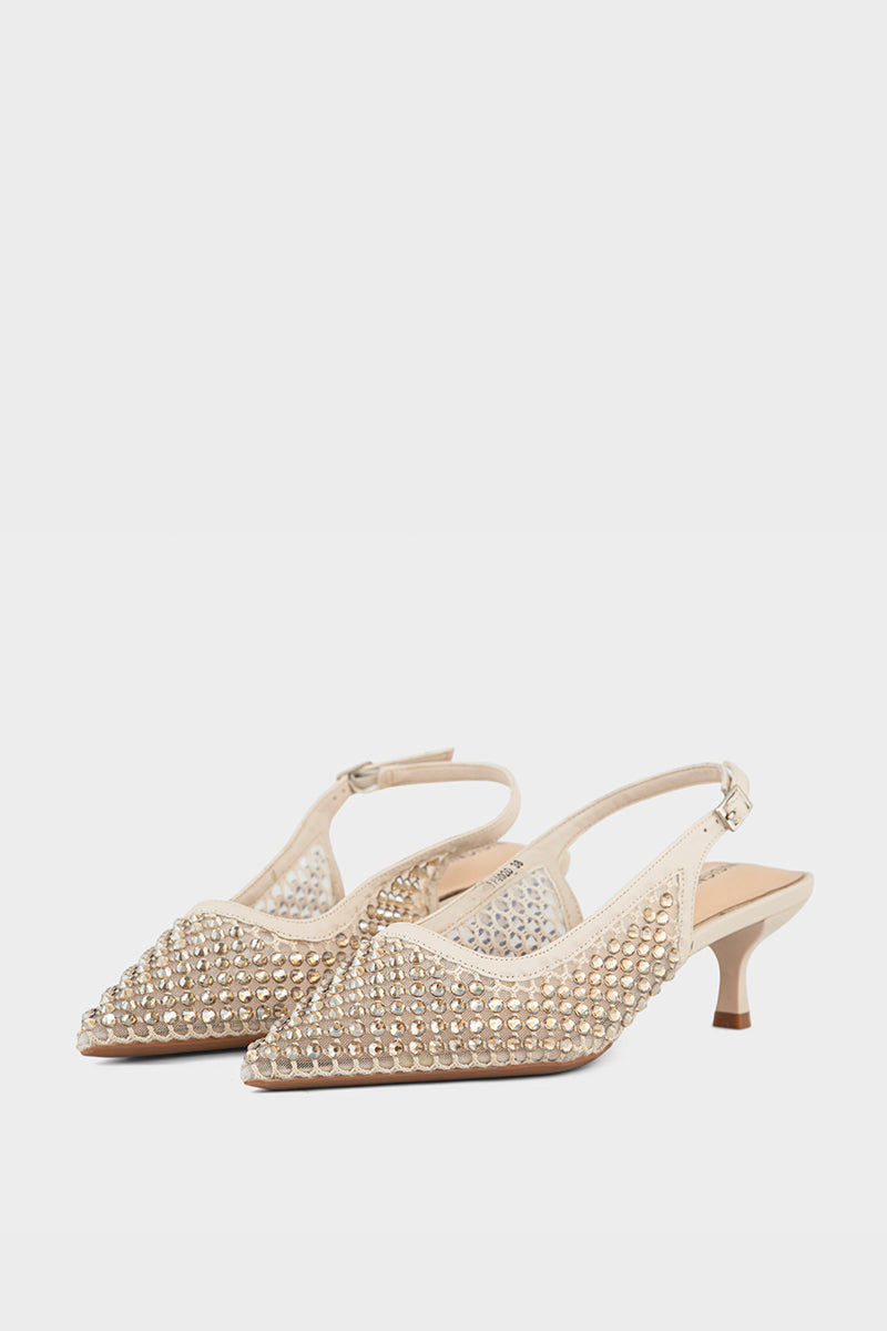 Party Wear Sling Back IP4020-Ivory