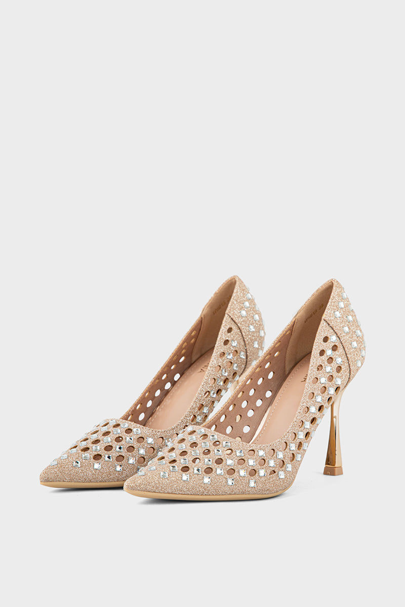 Party Wear-Court Shoes-IP5015-Champagne