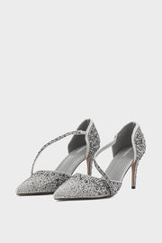 Party Wear Court Shoes IP5019-Silver