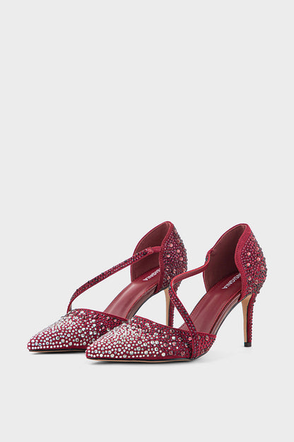 Party Wear Court Shoes IP5019-Maroon