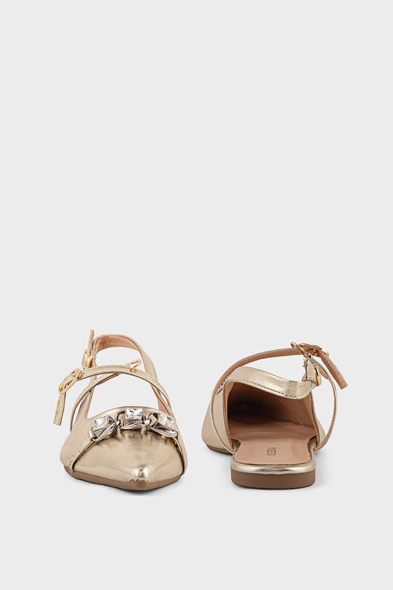 Formal Sling Back IF4054-Dull Gold