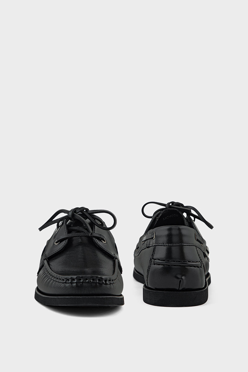 Men Casual Driving Mocs MC4026-Black