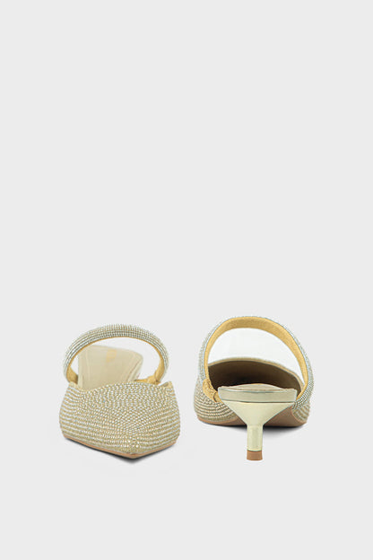 Party Wear Mule IP8510-Gold