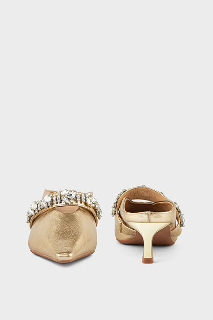 Party Wear Mule IP8511-Gold