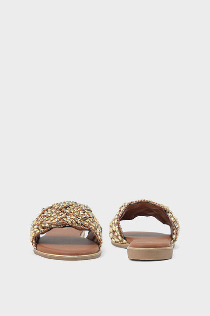 Party Wear Slip On IF0193-Brown