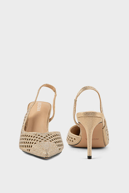 Party Wear Sling Back IP4027-Gold