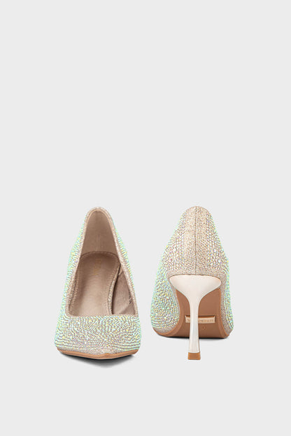 Party Wear-Court Shoes-IP5016-Champagne