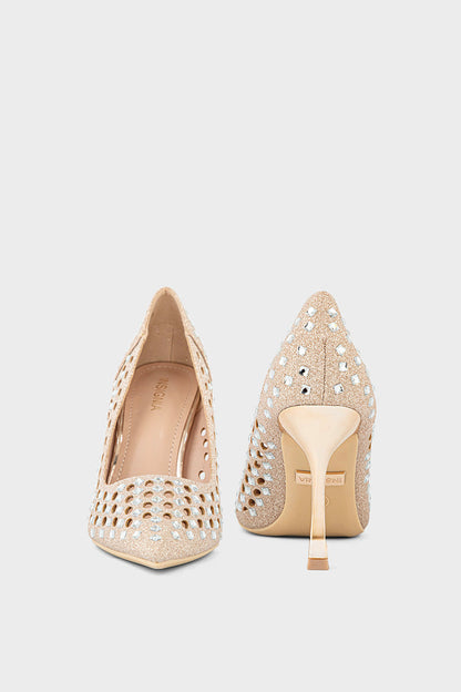 Party Wear-Court Shoes-IP5015-Champagne