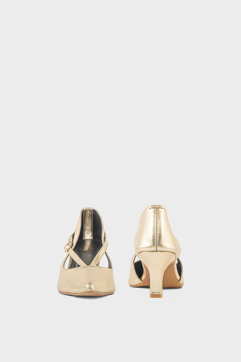 Party Wear Court Shoes IP5028-Gold