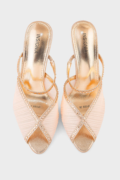 Party Wear Slip On IP0109-Champagne
