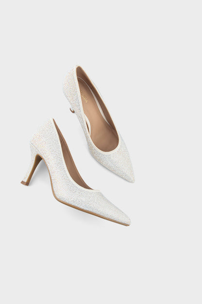 Party Wear Court Shoes IP5022-White
