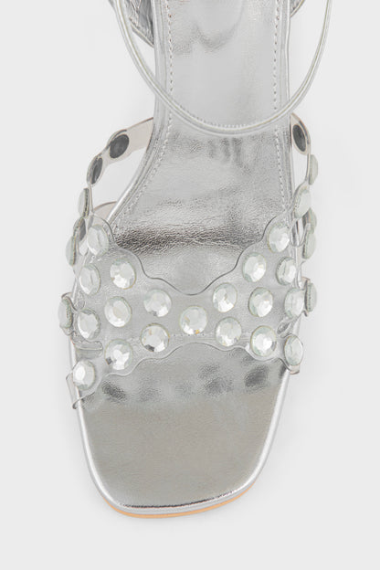 Party Wear Sandal IP2066-Silver