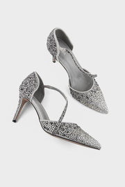 Party Wear Court Shoes IP5019-Silver