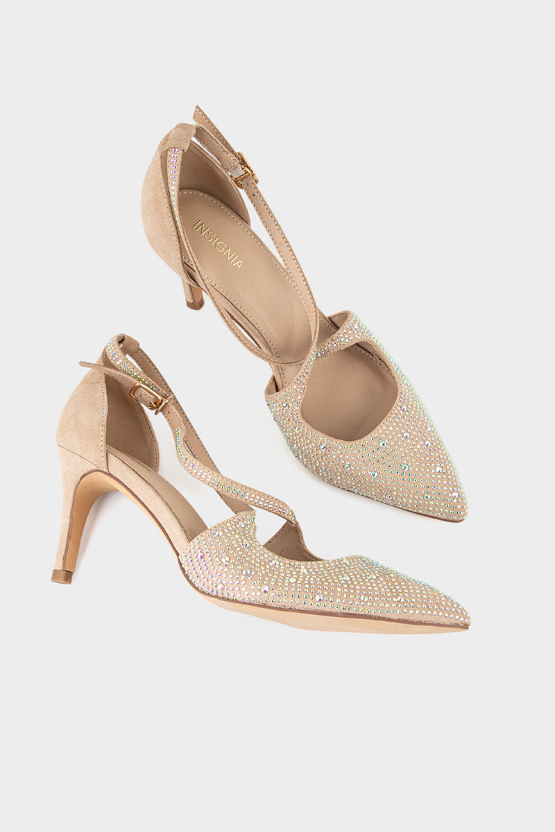 Party Wear Court Shoes IP5023-Beige