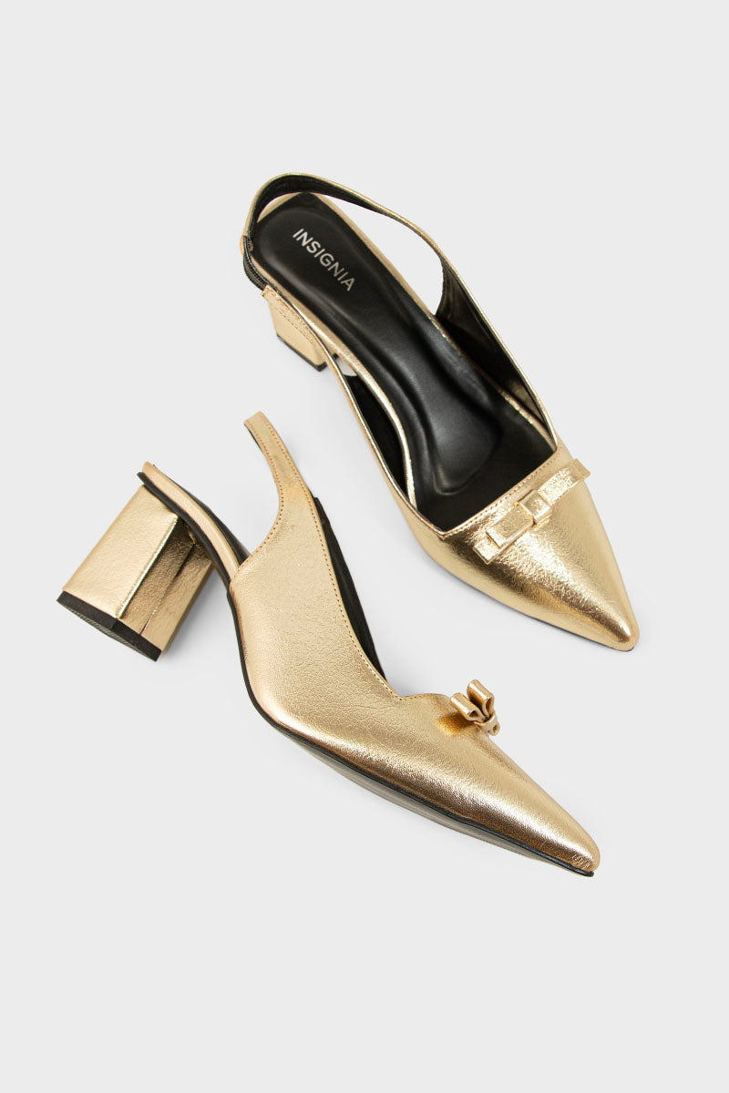 Party Wear Sling Back IP4034-Gold