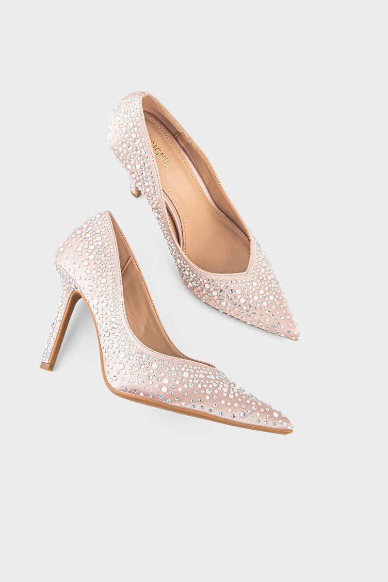 Party Wear Court Shoes IP5021-Beige