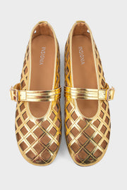 Best Casual Pumps IC6021-Gold | Premium Women Shoes UAE