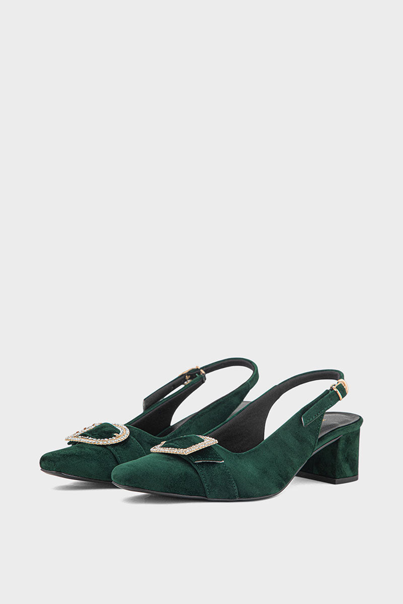 Best Casual Sling Back IF4059-Green | Stylish Shoes