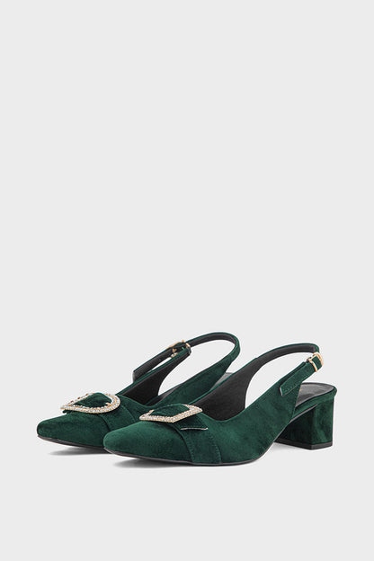 Best Casual Sling Back IF4059-Green | Stylish Shoes