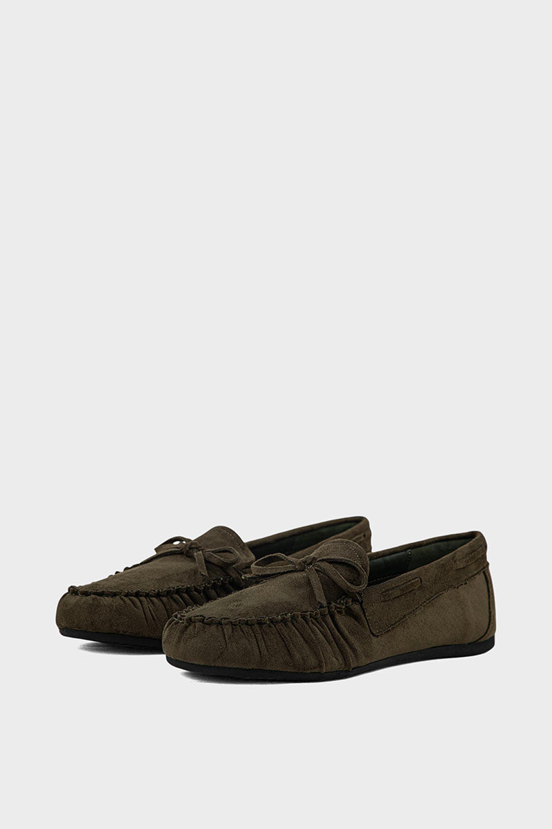 Bulk Comfort Moccasin IK7025 Olive Stylish Shoes