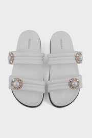 Best Comfort Slip On IK0106-White | Premium Women Shoes UAE