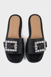 Best Comfort Slip On IK0116-Black | Premium Women Shoes UAE