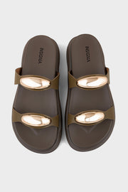 Best Comfort Slip On IK0121-Olive | Premium Women Shoes UAE