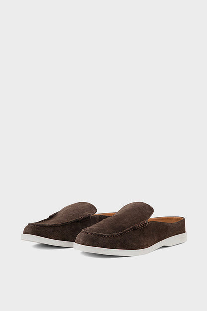 Bulk Men Casual Back Open Moccs MC6503 Brown Shoes