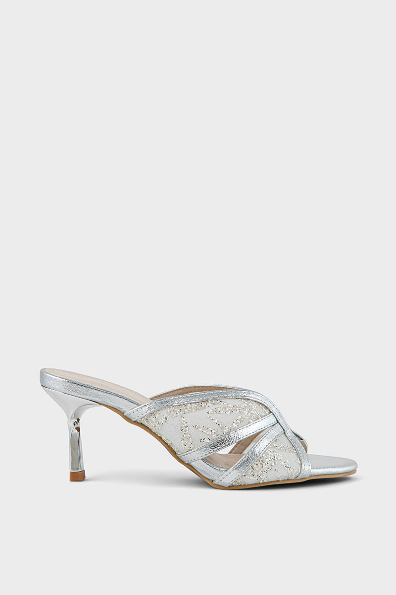 Best Party Wear Slip On IP0086-Silver | Stylish Shoes