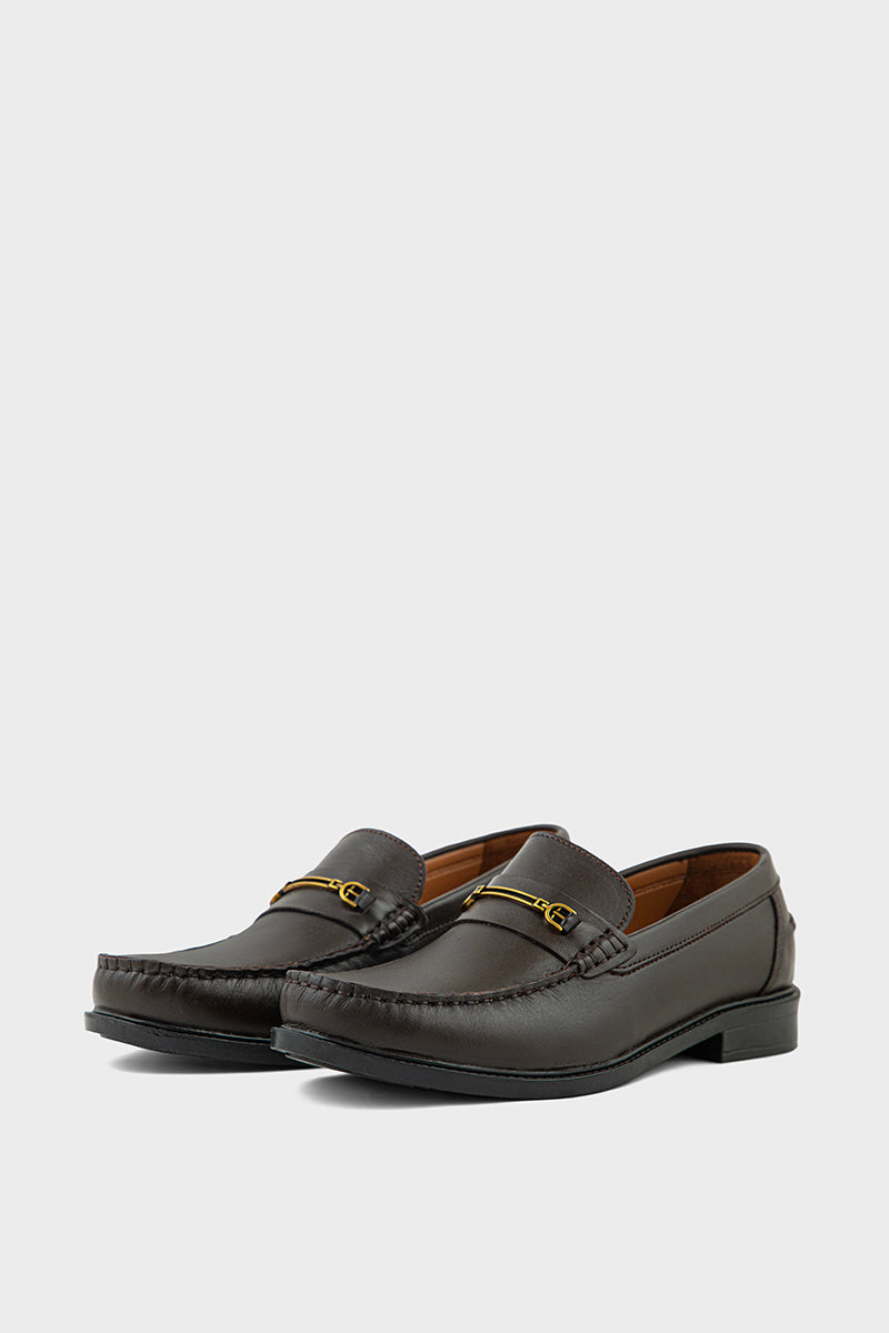 men formal loafers mf7039-coffee