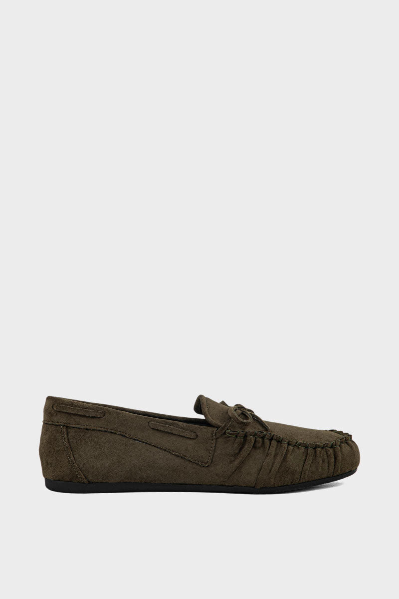Bulk Comfort Moccasin IK7025 Olive Stylish Shoes
