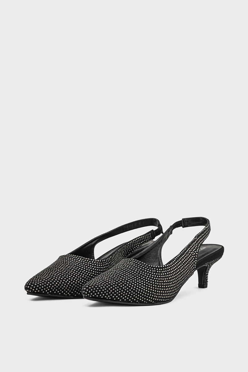 Comfortable  Party Wear Sling Back IP4030-Black 