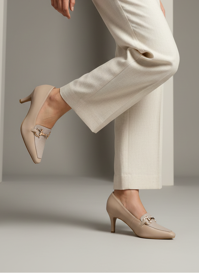 Buy Formal Court Shoes IF5080-Ivory | Stylish Footwear