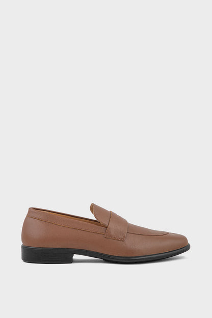 Buy Men Formal Loafers MF7043-Tan Stylish Shoes