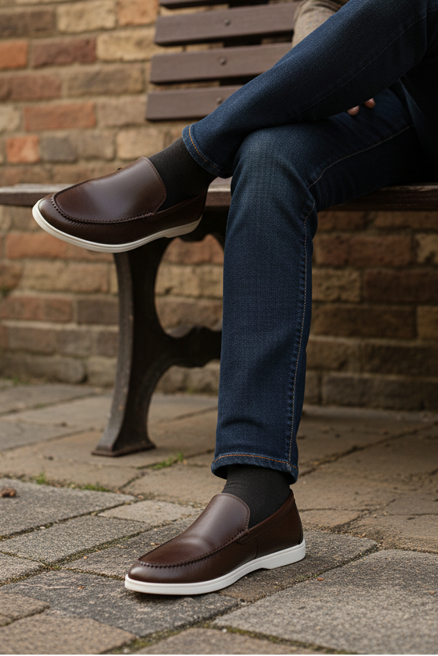 Buy Men Formal Loafers MF7048-Coffee Online Shoes