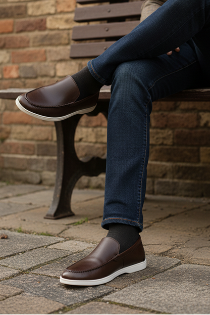 Buy Men Formal Loafers MF7048-Coffee Online Shoes